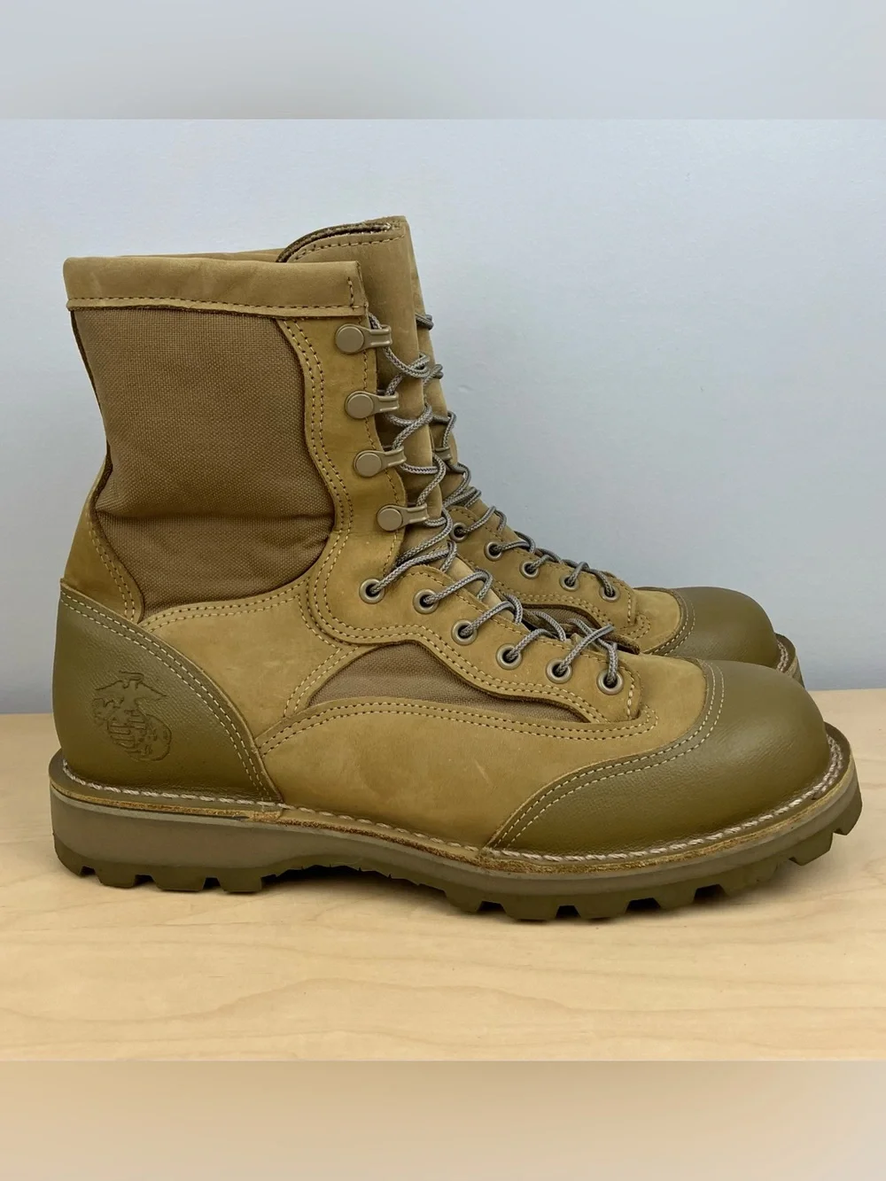 Danner Men’s Size 11.0 R USMC RAT HOT Coyote Combat Military Boots Soft Toe